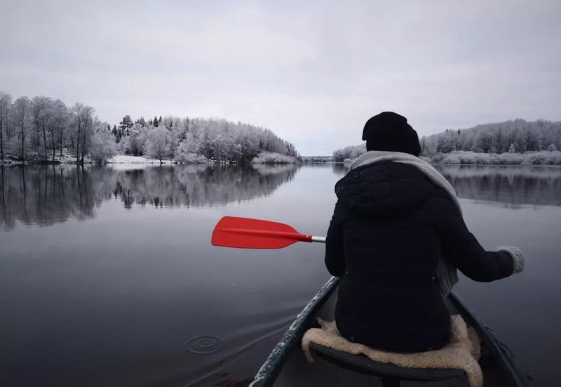 Vinterpaddla i Svartådalen
